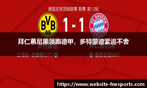 拜仁慕尼黑领跑德甲，多特蒙德紧追不舍